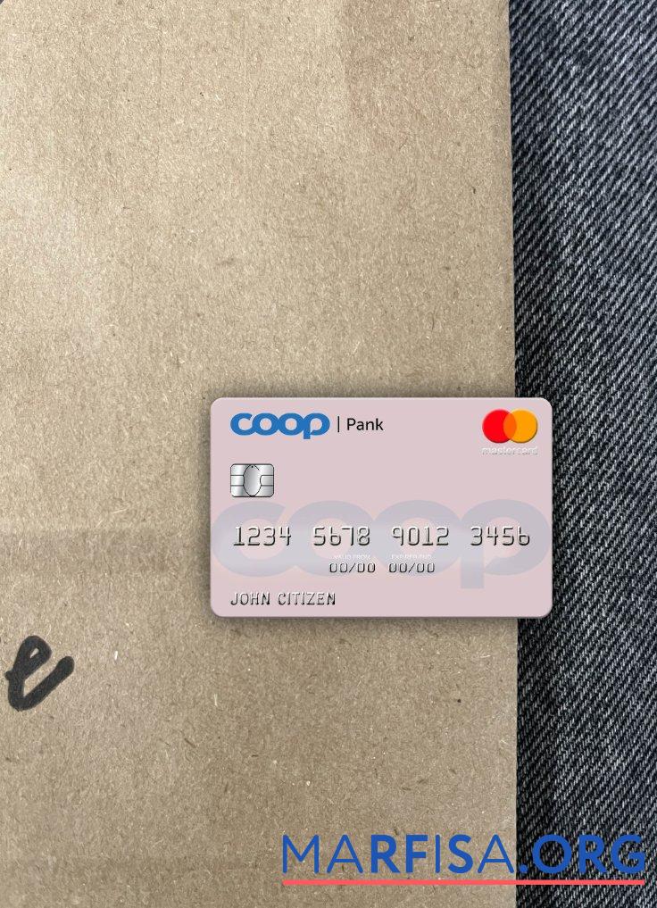 Downloadable Estonia Coop Pank mastercard photolook front sample